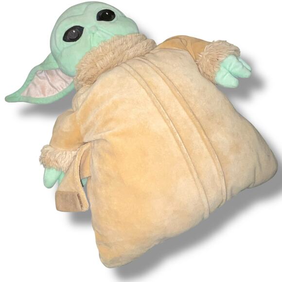 Pillow Pets Plush Star Wars Grogu Child Baby Yoda Mandalorian Disney Decor 20” - Picture 10 of 11